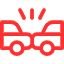 Icon for accident recovery and towing service