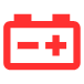 Car battery icon for jumpstart service